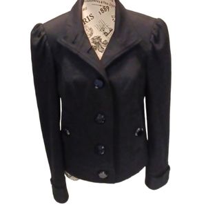 INC International‎ Concepts Large Button Black Jacket Size M